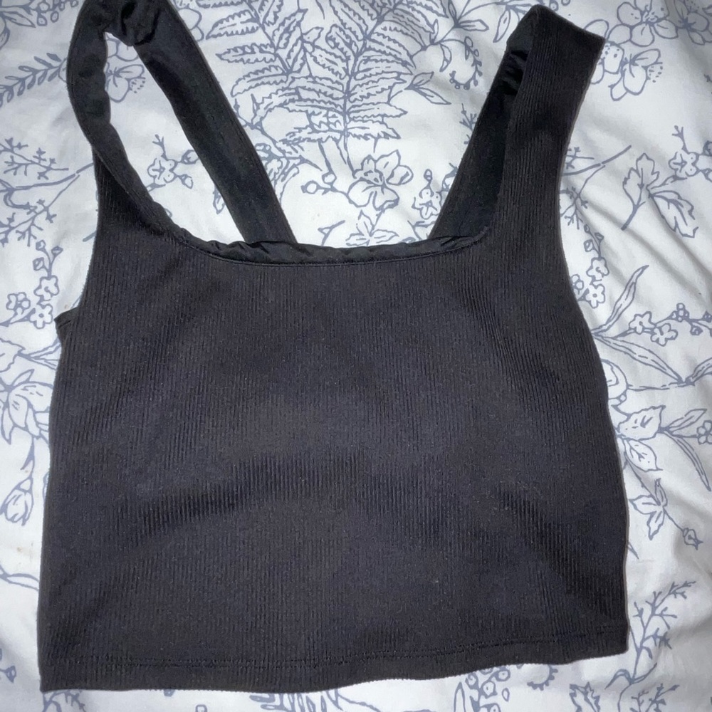Alo bra tank cropped black EXTRA SMALL